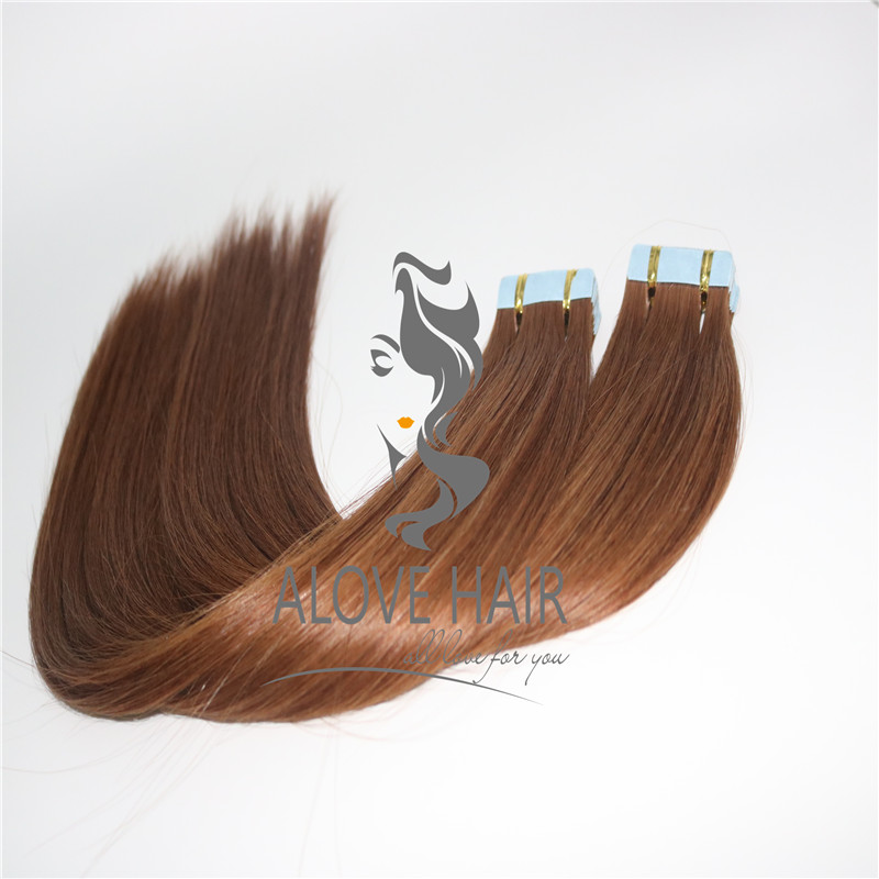 Buy 24 inch tape in hair extensions on short hair 